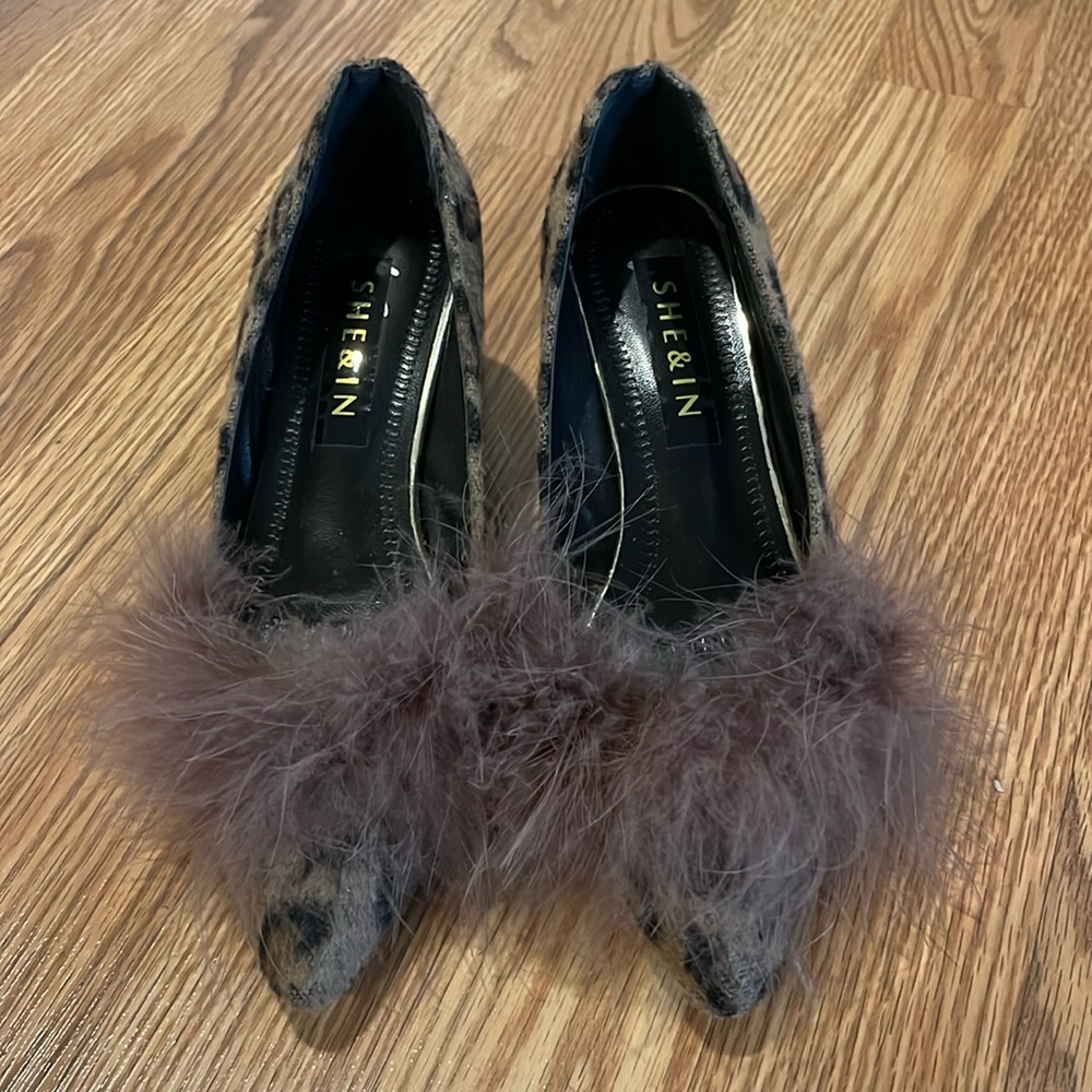 Shein Feather Heels